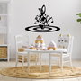 Wallity Musical 1 Escultura de Pared de Metal Negra